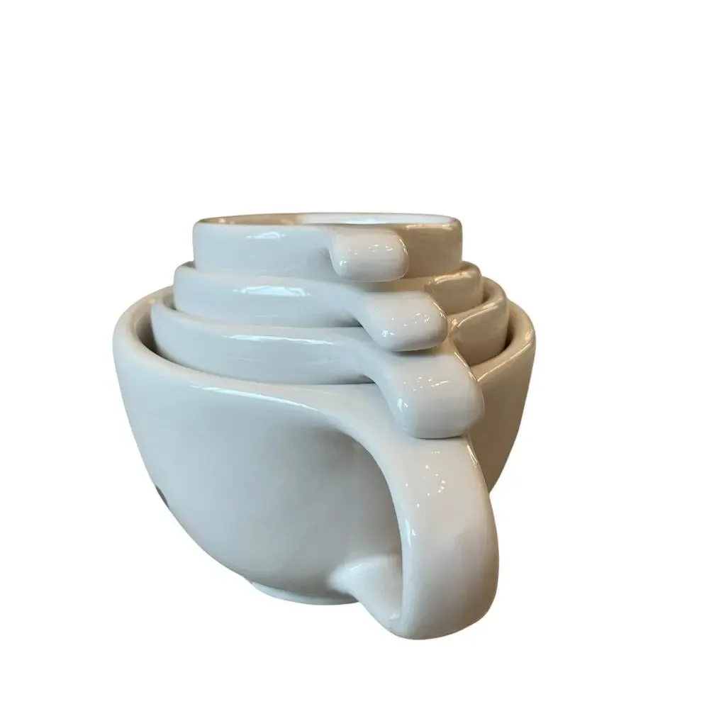 New Rae Dunn Snowman Christmas Nesting Measuring Cups 2023 Kitchen Baking